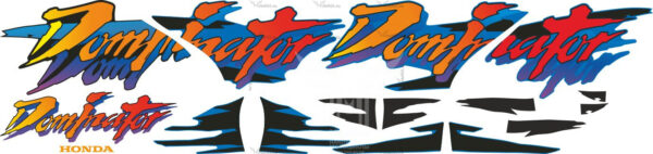 Decals for Honda NX-650 1998 DOMINATOR Blue Red