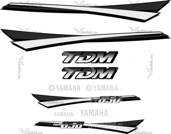 Decals for Yamaha TDM-850 1994 VIOLET Black
