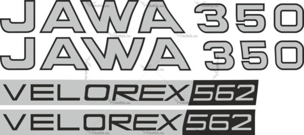 Decals for JAWA 350 VELOREX-562
