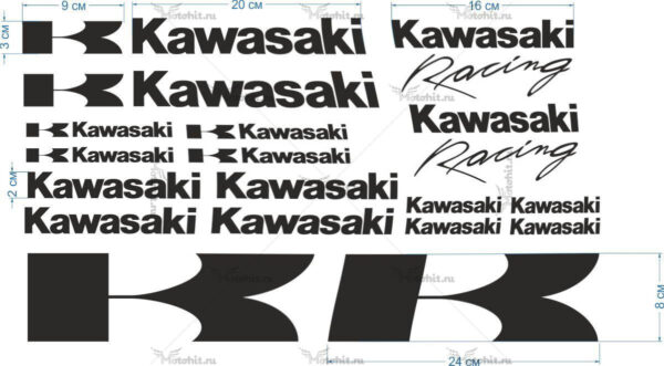 Decals for Kawasaki 18-STICKER promo