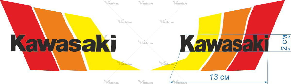 Decals for Kawasaki COLOR