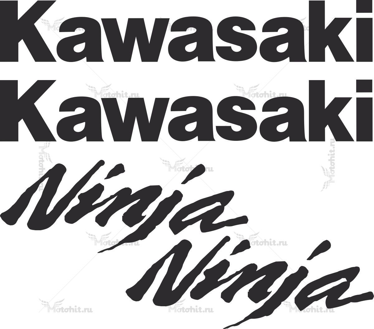 Decals for Kawasaki EX-250R Ninja