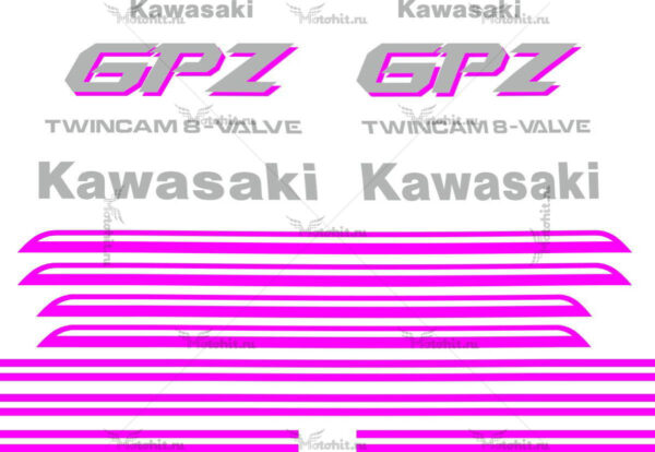 Decals for Kawasaki GPZ-500