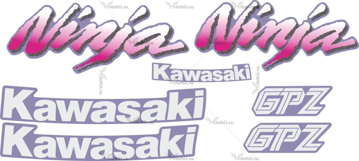 Decals for Kawasaki GPZ-250
