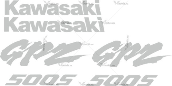 Decals for Kawasaki GPZ-500-LIGHT
