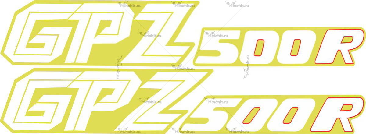 Decals for Kawasaki GPZ-500-R