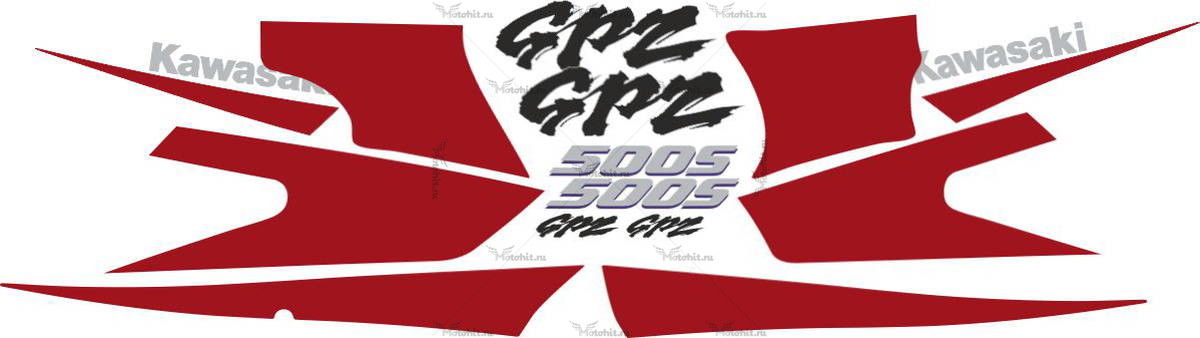 Decals for Kawasaki GPZ-500-S 1999-2001