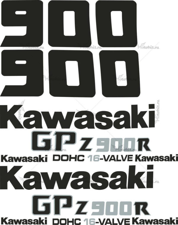 Decals for Kawasaki GPZ-900 1990+