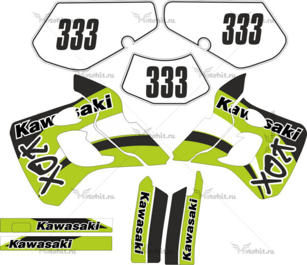 Decals for Kawasaki KDX-250 1991-1994