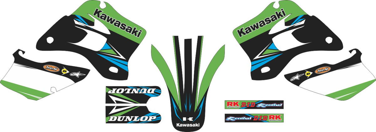 Decals for KAWASAKI KDX-200 1995-2008