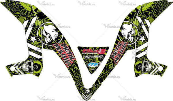 Decals for Kawasaki KFX-450 2006-2013 MULISHA-GREEN