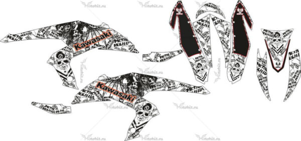Decals for Kawasaki KFX-450 METAL-MULISHA 2006-2013