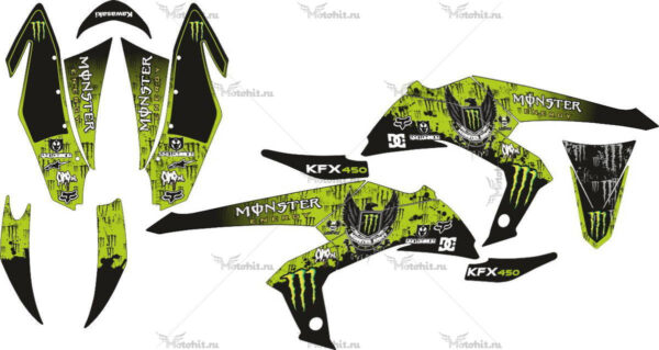 Decals for Kawasaki KFX-450 MONSTER 2006-2013