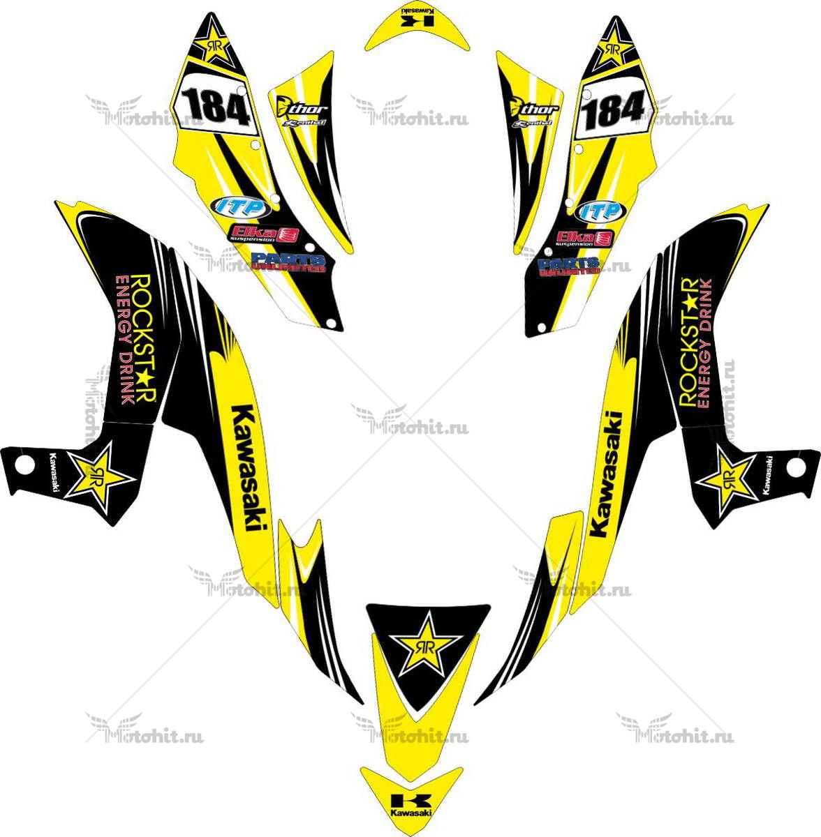 Decals for Kawasaki KFX-450 ROCKSTAR 2006-2013