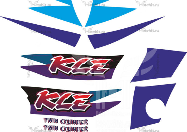 Decals for Kawasaki KLE-400-500 1998