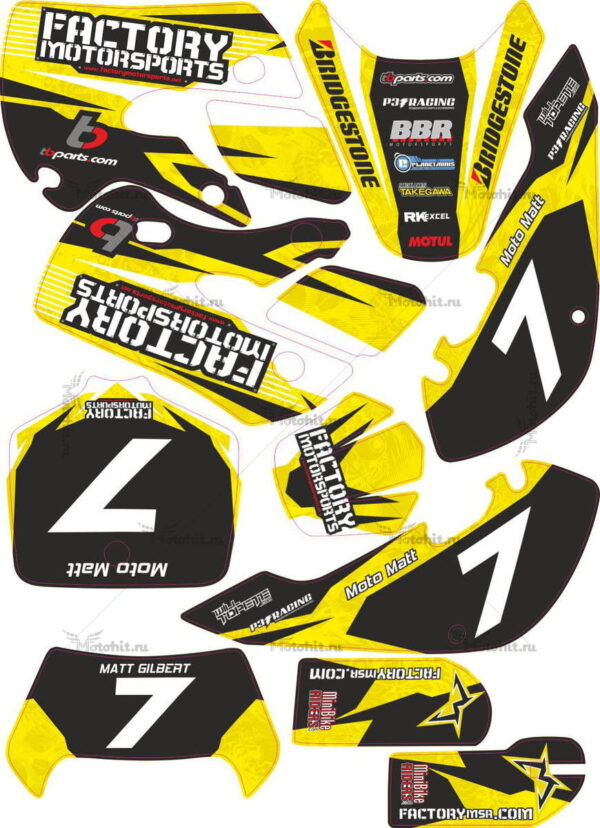 Decals for Kawasaki KLX-110 2000-2009
