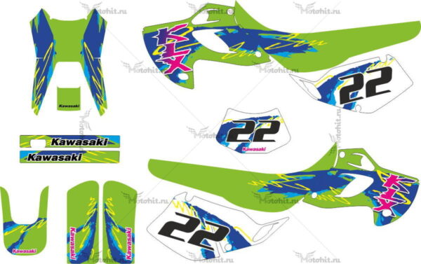 Decals for Kawasaki KLX-300 1993-1996 ORIGINAL