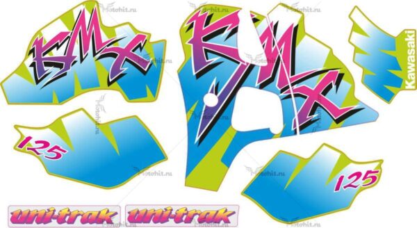 Decals for Kawasaki KMX-125-KIT 1992