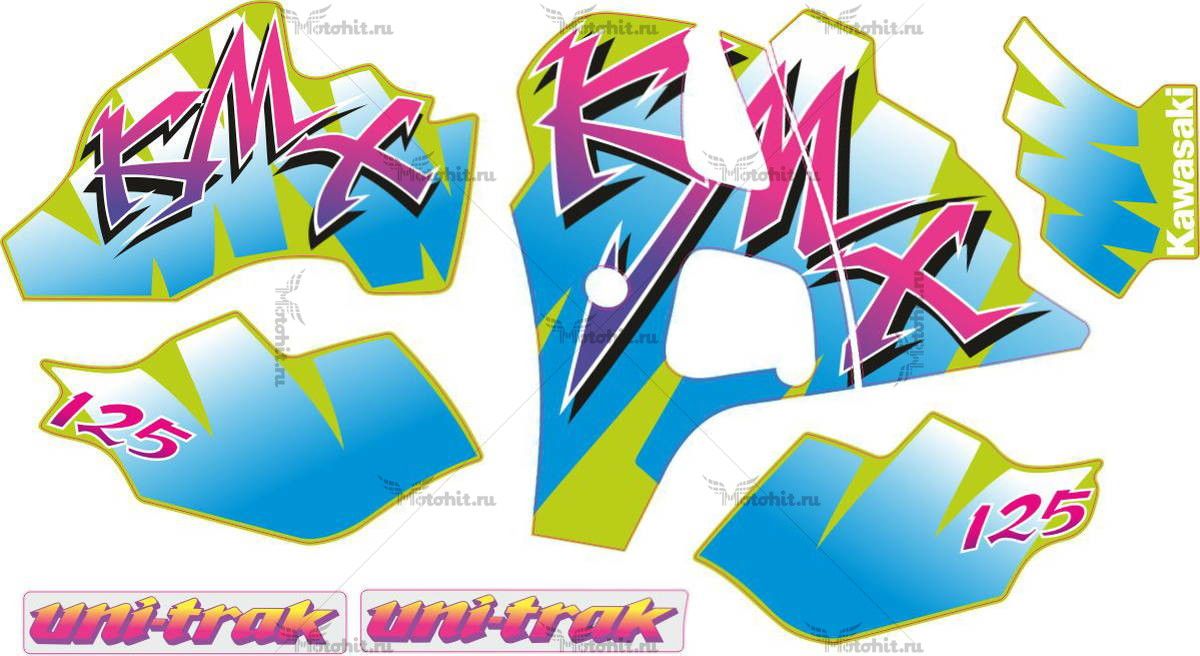 Decals for Kawasaki KMX-125-KIT 1992