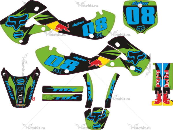 Decals for Kawasaki KX-65 2000-2017 FOX