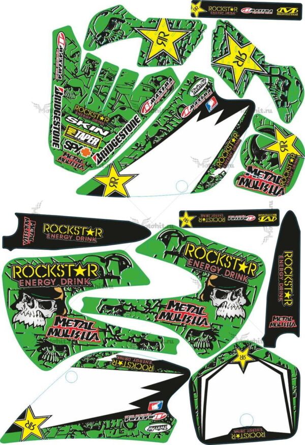 Decals for Kawasaki KX-85-100 1998-2013 METALMULISHA