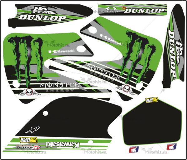 Decals for Kawasaki KX-85-100 1998-2013 X1-F