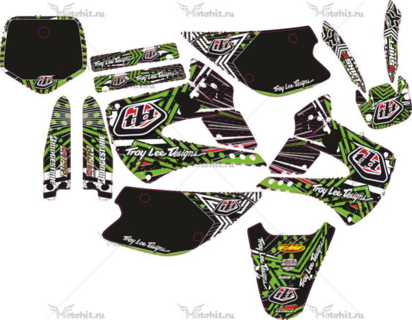 Decals for Kawasaki KX-85-100 1998-2012 TROY-VERDE