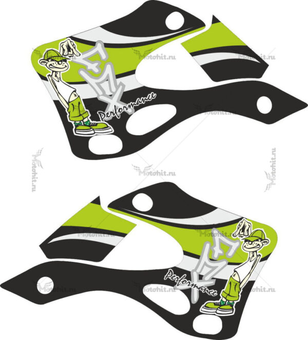 Decals for KAWASAKI KX-125, KX-250 1994-1998 FMX-SIDEKIT
