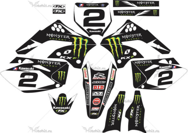 Decals for Kawasaki KXF-450 2006-2008