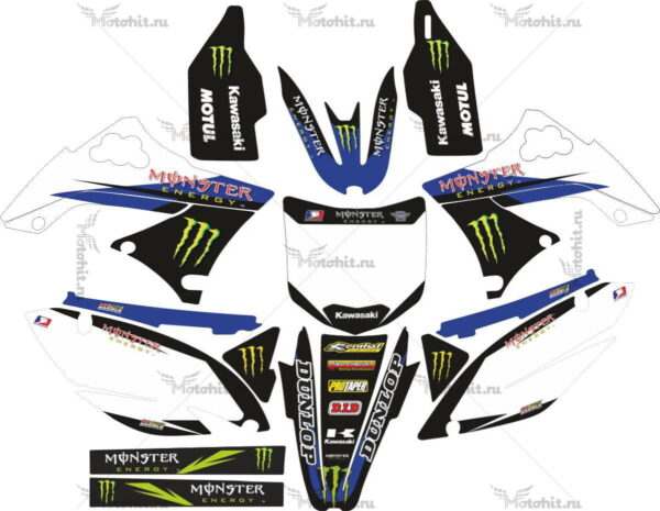 Decals for Kawasaki KXF-450 2009-2012