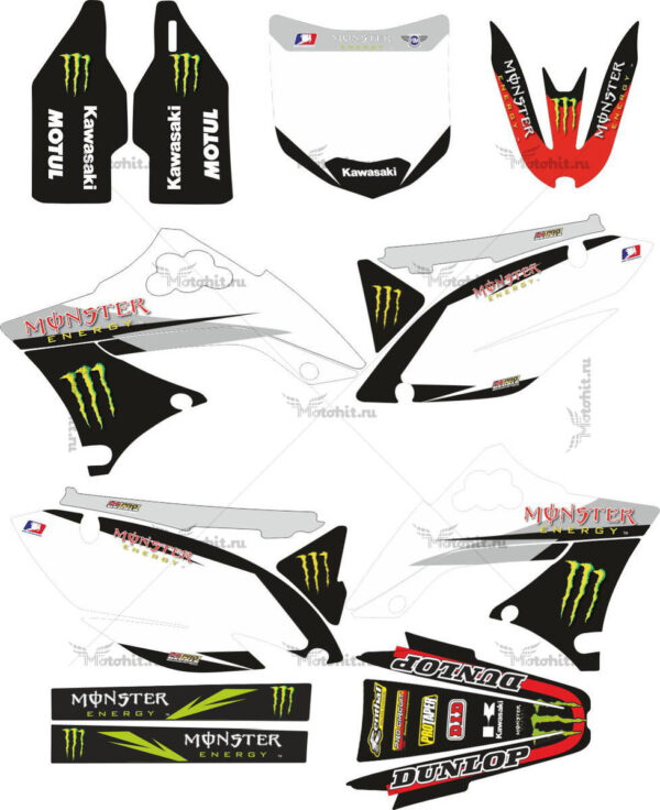 Decals for Kawasaki KXF-450 2009-2012