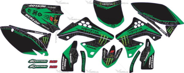 Decals for Kawasaki KXF-450 2009-2012 MONSTER