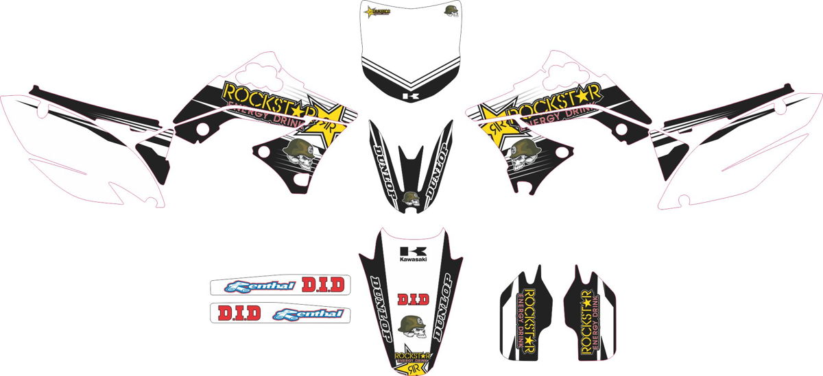 Decals for KAWASAKI KX-450F 2009-2012