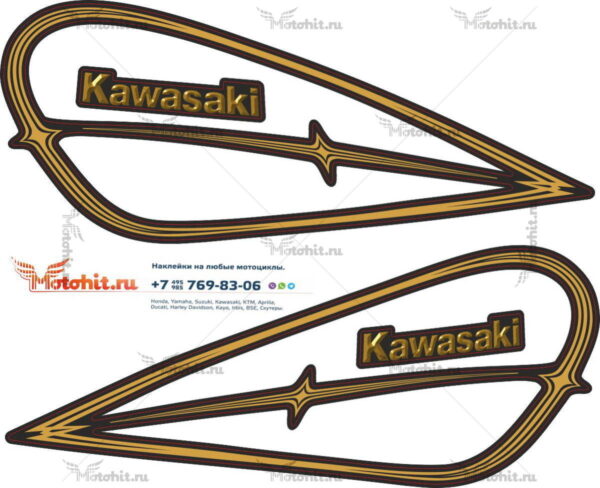 Decals for Kawasaki LTD-454 TANK 1985-1990