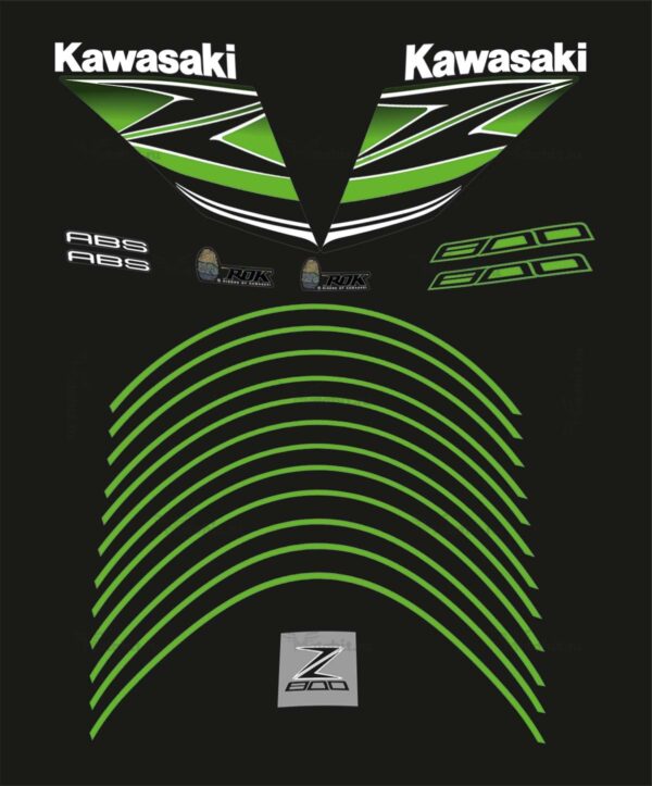 Decals for Kawasaki Z-800 2014