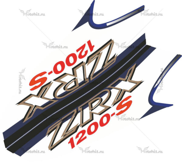 Decals for Kawasaki ZRX-1200 2002