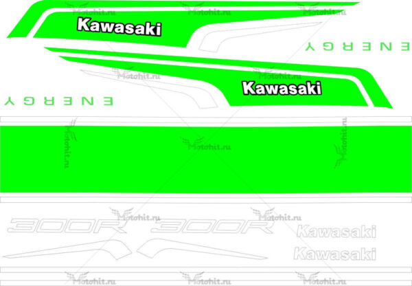 Decals for Kawasaki 300-R ZX-3