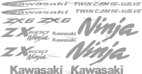 Decals for Kawasaki ZX-6R-600
