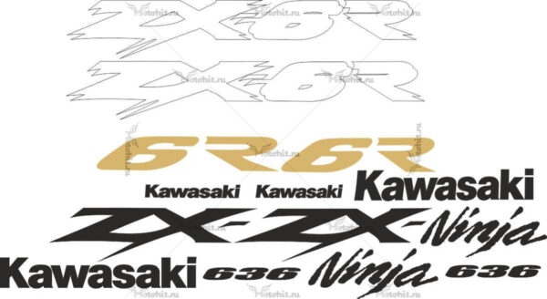 Decals for Kawasaki ZX-6R-636 2003