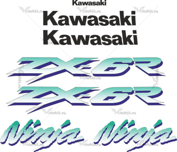 Decals for Kawasaki ZX-6R 1997-2002