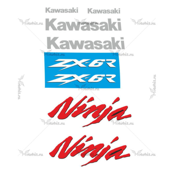 Decals for Kawasaki ZX-6R 1998