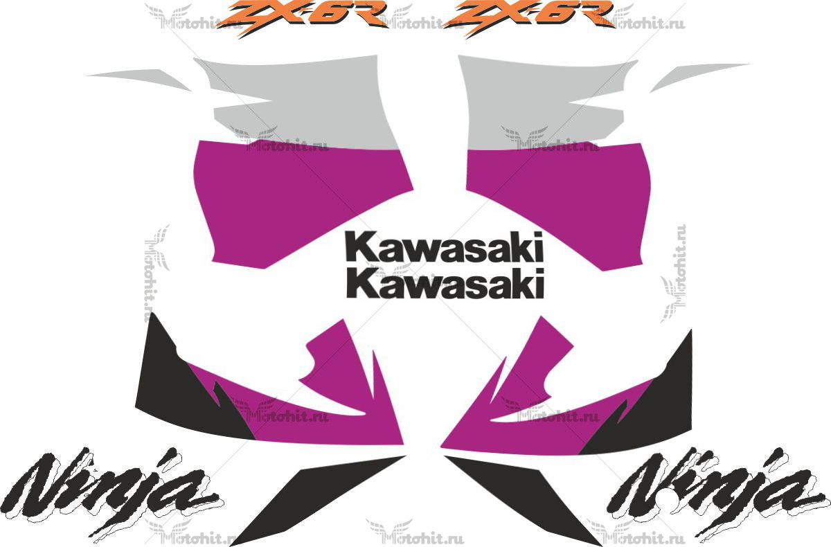 Decals for Kawasaki ZX-6R 1998-2