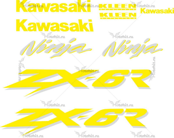 Decals for Kawasaki ZX-6R 2001-2