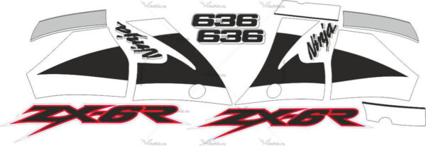 Decals for Kawasaki ZX-6R 2001-2002