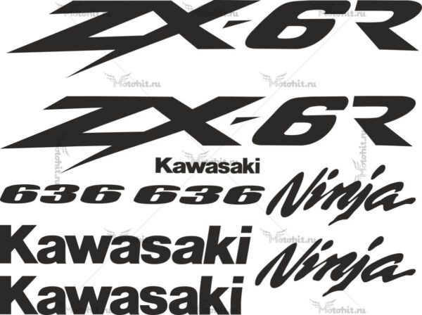 Decals for Kawasaki ZX-6R 2003