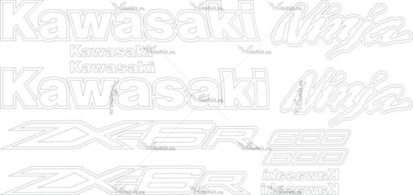 Decals for Kawasaki ZX-6R 2012 ORIGINAL