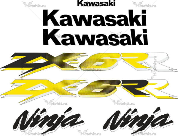 Decals for Kawasaki ZX-6R-R 2003-2004