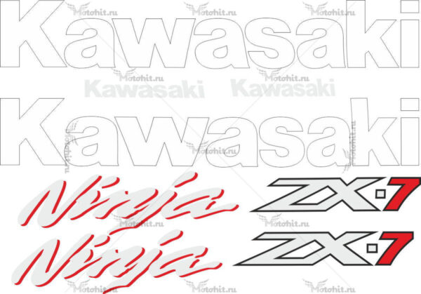 Decals for Kawasaki ZX-7 1996