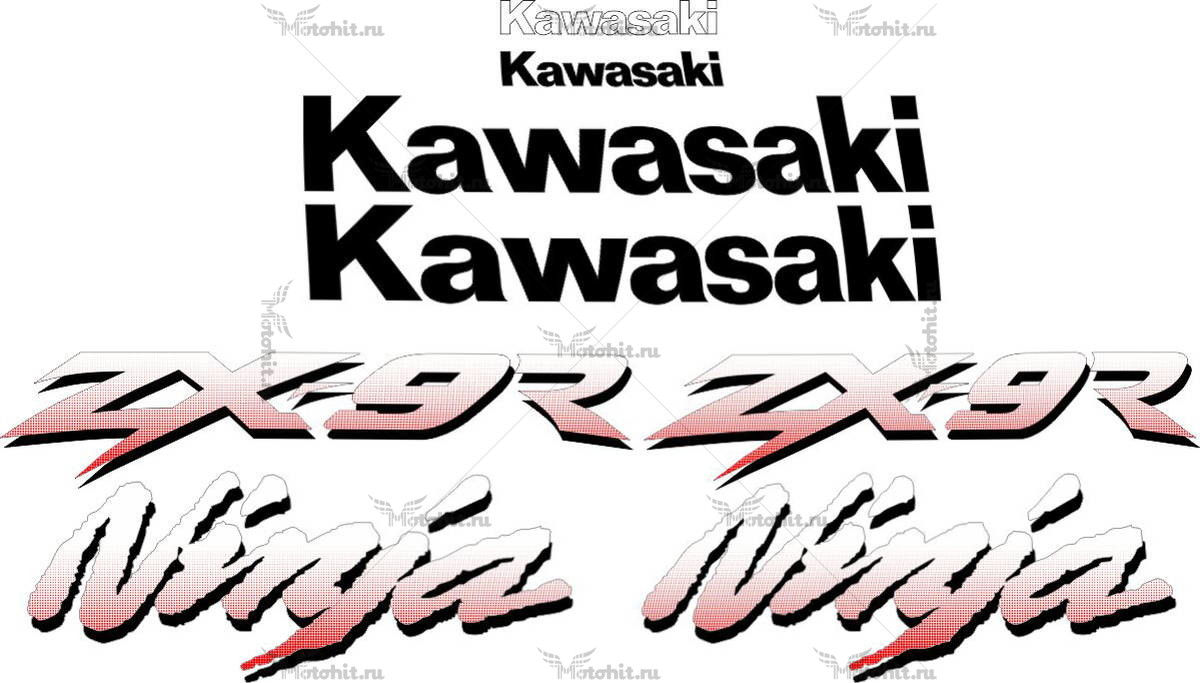 Decals for Kawasaki ZX-9R 1994 1995