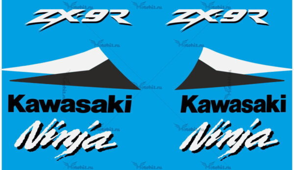 Decals for Kawasaki ZX-9R 2000 BLACK